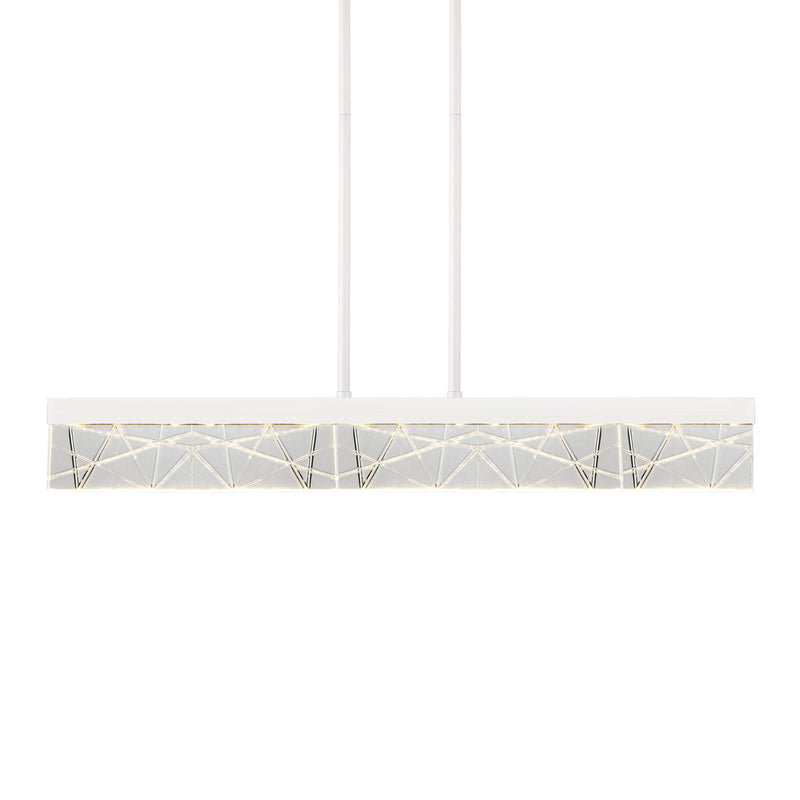 Zeev Lighting PL11502-LED-43-MW LED Linear Pendant, Matte White