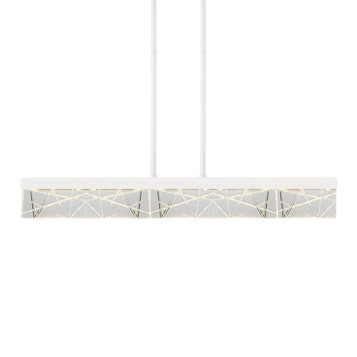 Zeev Lighting PL11502-LED-43-MW LED Linear Pendant, Matte White