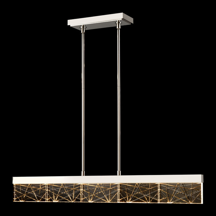 Zeev Lighting PL11503-LED-43-PN LED Linear Pendant, Polished Nickel