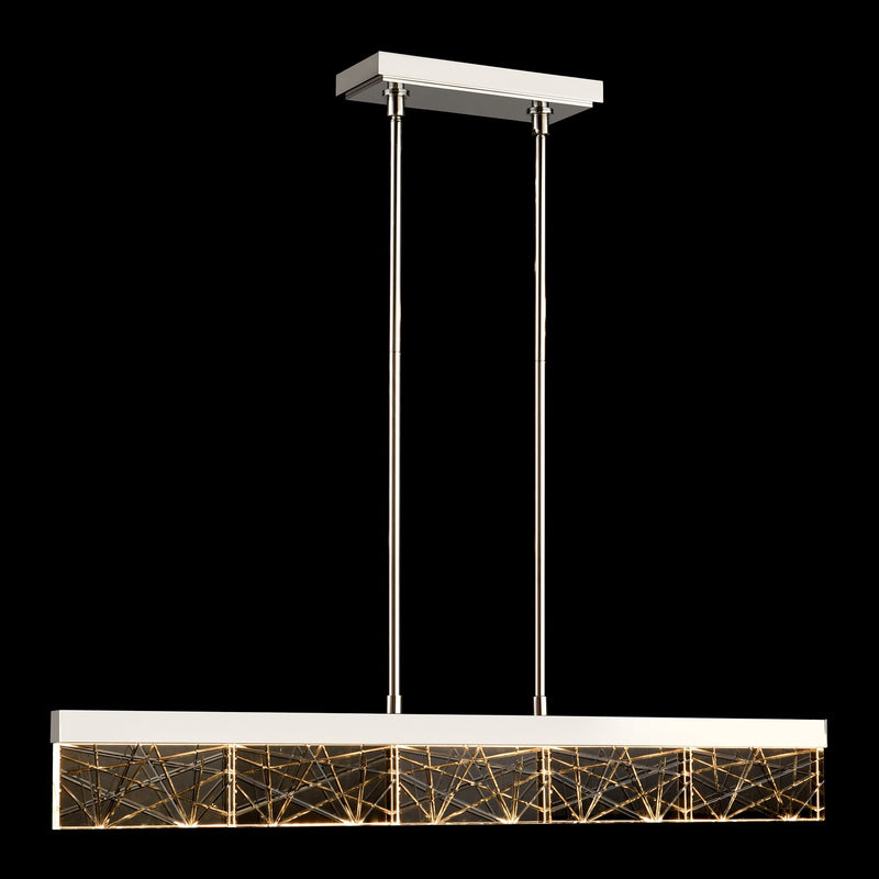 Zeev Lighting PL11503-LED-43-PN LED Linear Pendant, Polished Nickel