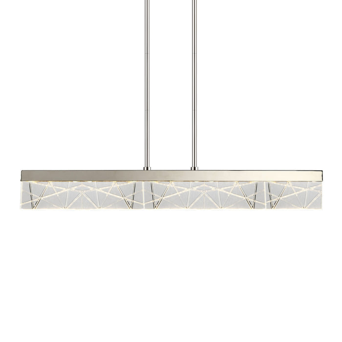 Zeev Lighting PL11503-LED-43-PN LED Linear Pendant, Polished Nickel