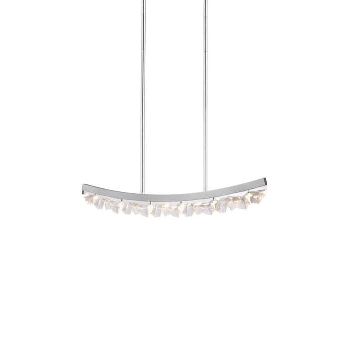 Zeev Lighting PL11611-LED-32-PN LED Linear Pendant, Polished Nickel