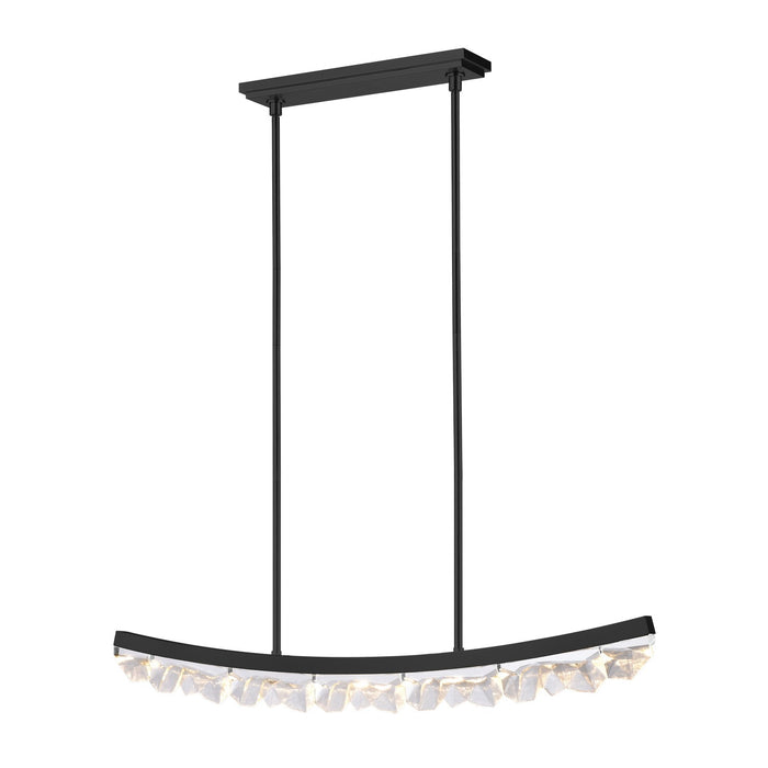 Zeev Lighting PL11616-LED-48-SBB LED Linear Pendant, Satin Brushed Black