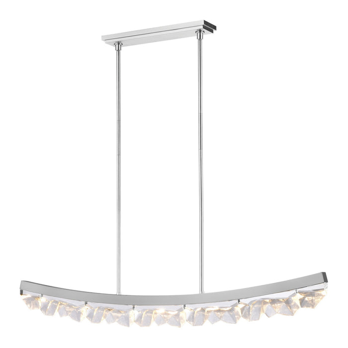Zeev Lighting PL11619-LED-56-PN LED Linear Pendant, Polished Nickel