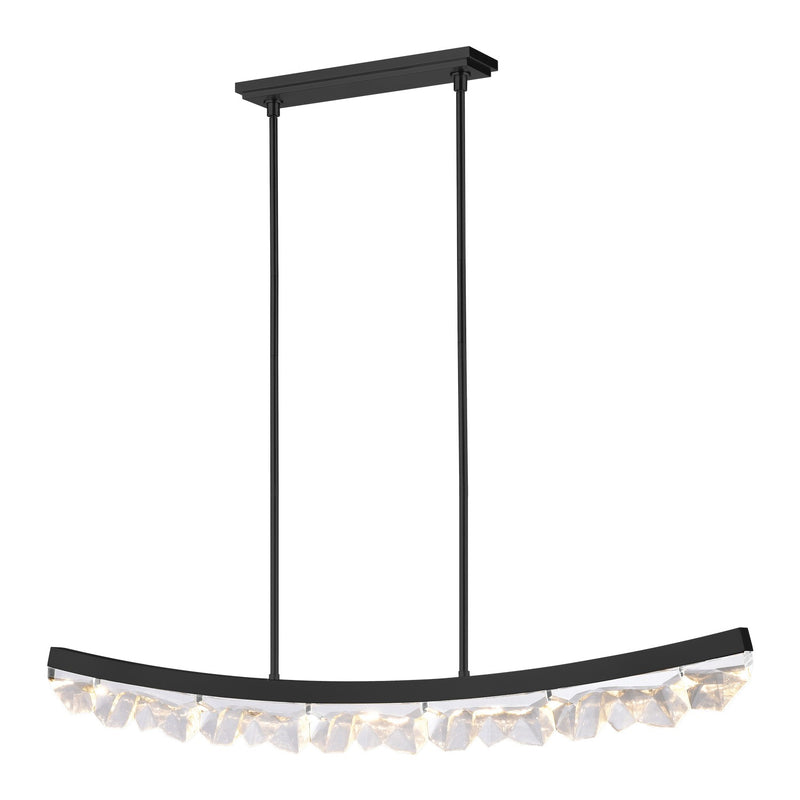 Zeev Lighting PL11620-LED-56-SBB LED Linear Pendant, Satin Brushed Black