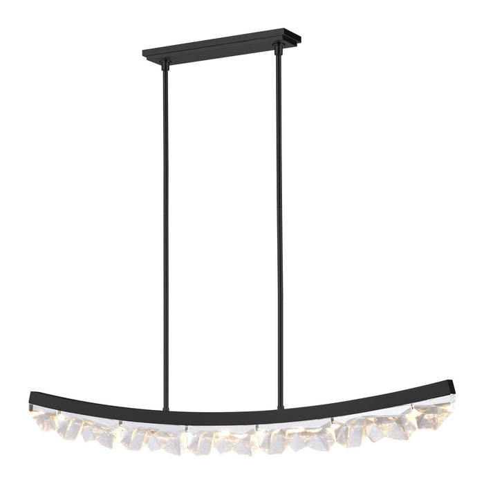 Zeev Lighting PL11620-LED-56-SBB LED Linear Pendant, Satin Brushed Black
