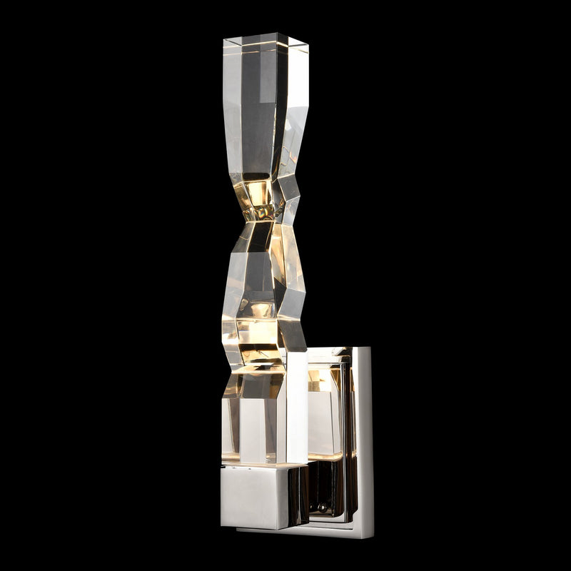 Zeev Lighting WS11311-LED-1-2x2-PN LED Wall Sconce, Polished Nickel