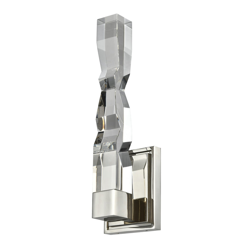 Zeev Lighting WS11311-LED-1-2x2-PN LED Wall Sconce, Polished Nickel