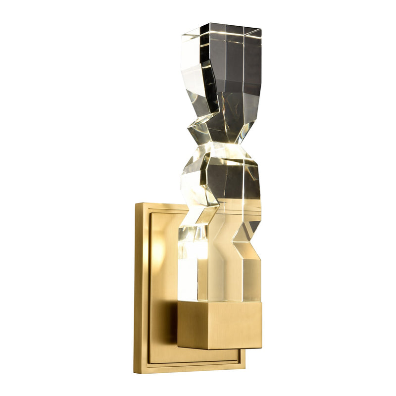 Zeev Lighting WS11313-LED-1-3x3-AGB LED Wall Sconce, Aged Brass