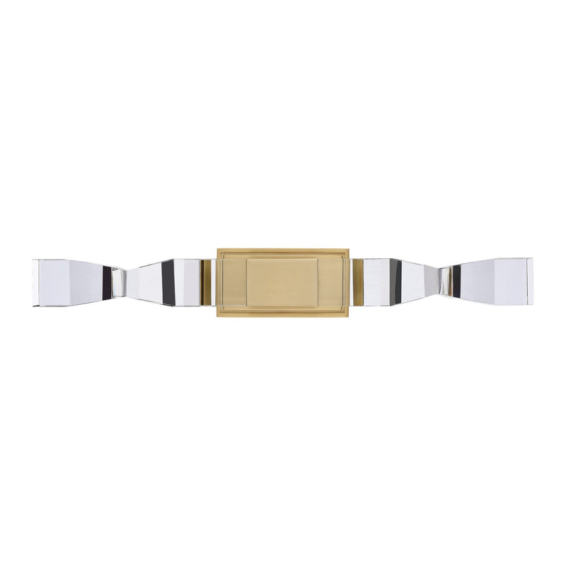 Zeev Lighting WS11321-LED-2-3x3-AGB LED Wall Sconce, Aged Brass