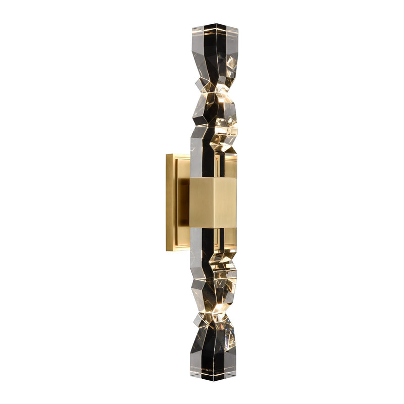 Zeev Lighting WS11321-LED-2-3x3-AGB LED Wall Sconce, Aged Brass