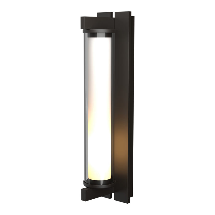 Hubbardton Forge 306455-SKT-14-ZM0390 One Light Outdoor Wall Sconce, Coastal Oil Rubbed Bronze