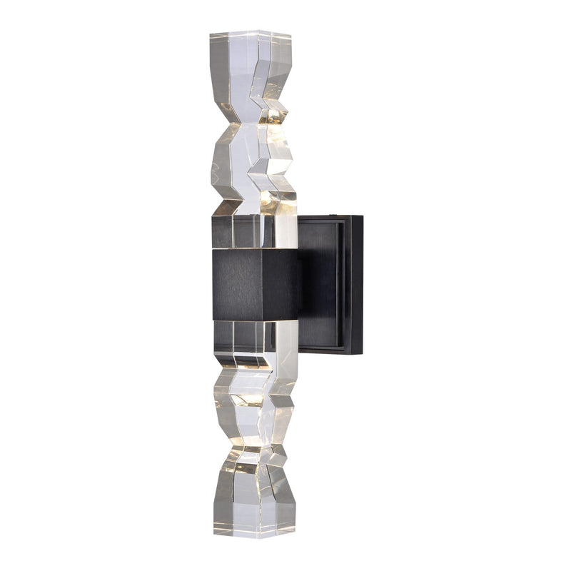 Zeev Lighting WS11324-LED-2-3x3-SBB LED Wall Sconce, Satin Brushed Black