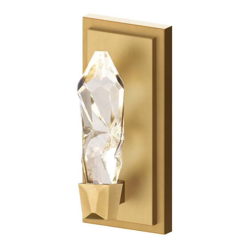 Zeev Lighting WS11405-LED-1-AGB LED Wall Sconce, Aged Brass