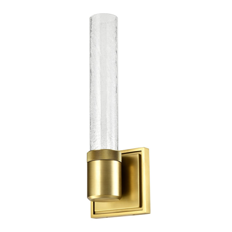 Zeev Lighting WS11709-LED-1-AGB-G5 LED Wall Sconce, Aged Brass