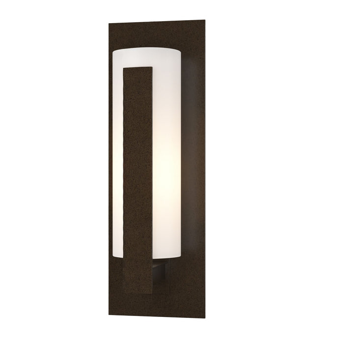 Hubbardton Forge 307285-SKT-14-GG0066 One Light Outdoor Wall Sconce, Coastal Oil Rubbed Bronze