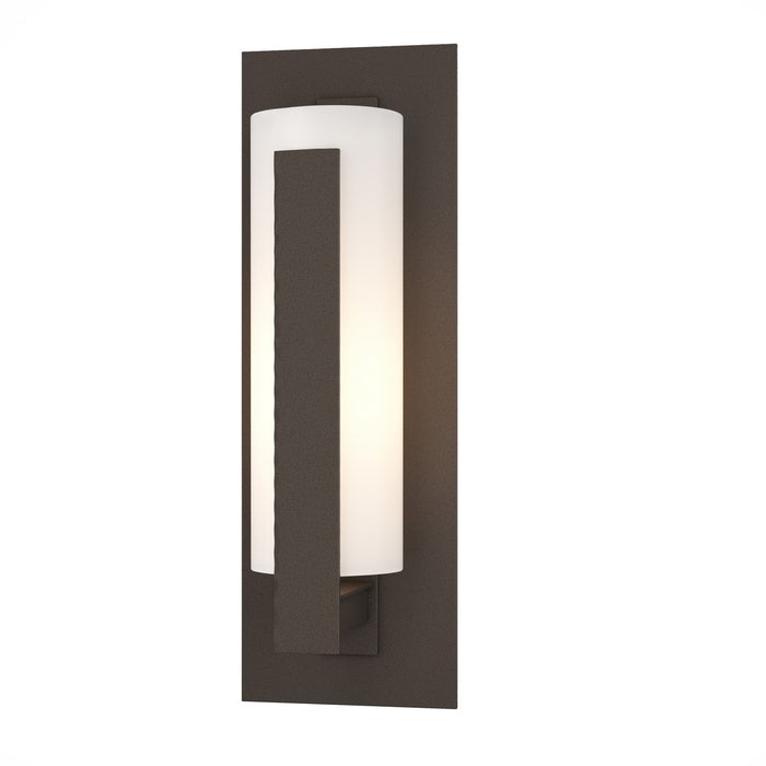 Hubbardton Forge 307285-SKT-77-GG0066 One Light Outdoor Wall Sconce, Coastal Dark Smoke
