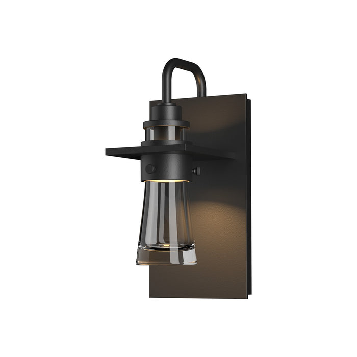 Hubbardton Forge 307710-SKT-80-ZM0343 One Light Outdoor Wall Sconce, Coastal Black