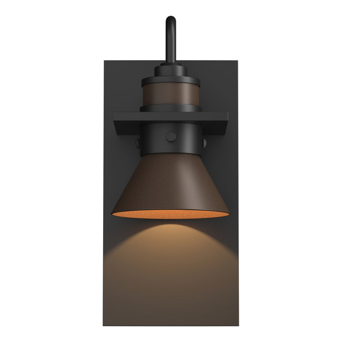Hubbardton Forge 307716-SKT-80-75 One Light Outdoor Wall Sconce, Coastal Black