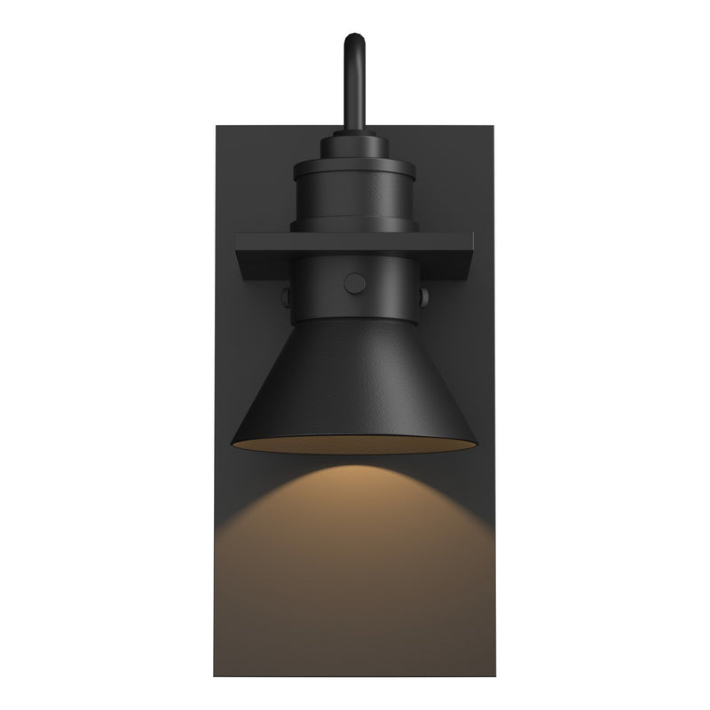 Hubbardton Forge 307716-SKT-80-80 One Light Outdoor Wall Sconce, Coastal Black