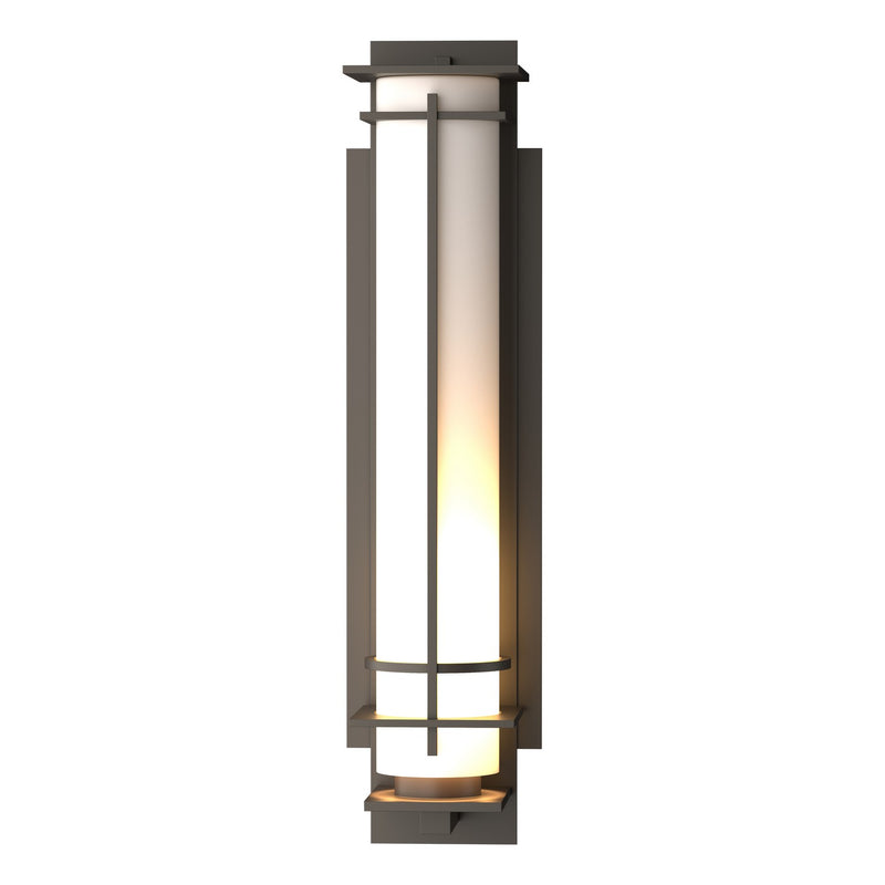 Hubbardton Forge 307861-SKT-77-GG0189 One Light Outdoor Wall Sconce, Coastal Dark Smoke