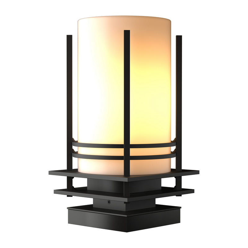Hubbardton Forge 335796-SKT-14-GG0026 One Light Outdoor Pier Mount, Coastal Oil Rubbed Bronze