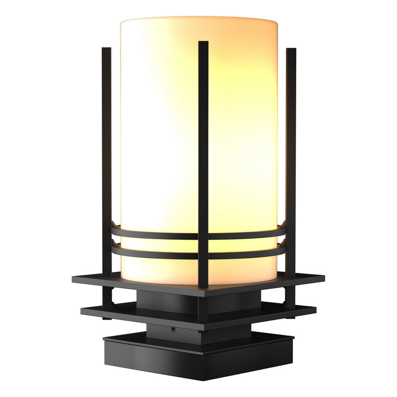Hubbardton Forge 335796-SKT-80-GG0026 One Light Outdoor Pier Mount, Coastal Black