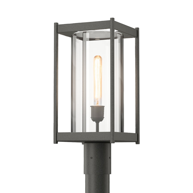 Hubbardton Forge 342021-SKT-20-ZM0732 One Light Outdoor Post Mount, Coastal Natural Iron
