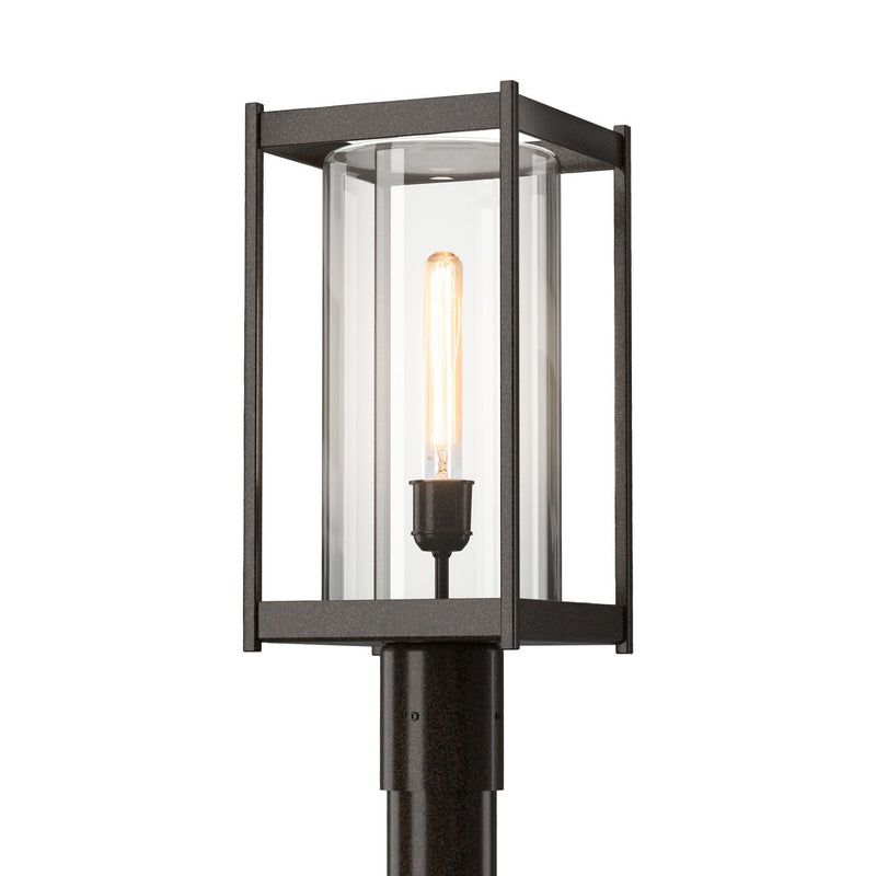 Hubbardton Forge 342021-SKT-75-ZM0732 One Light Outdoor Post Mount, Coastal Bronze