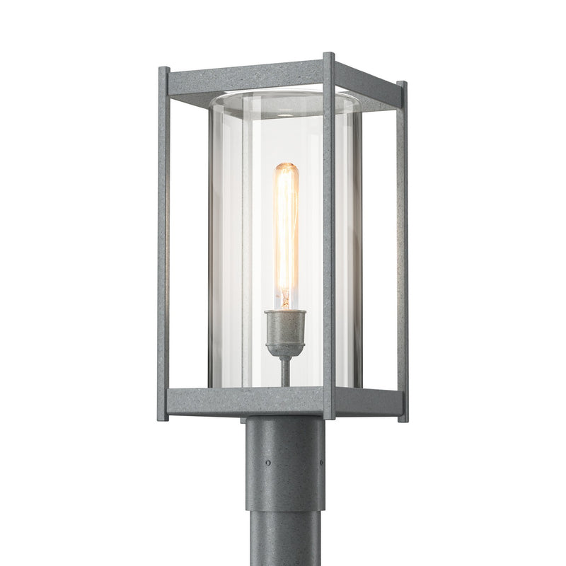 Hubbardton Forge 342021-SKT-78-ZM0732 One Light Outdoor Post Mount, Coastal Burnished Steel