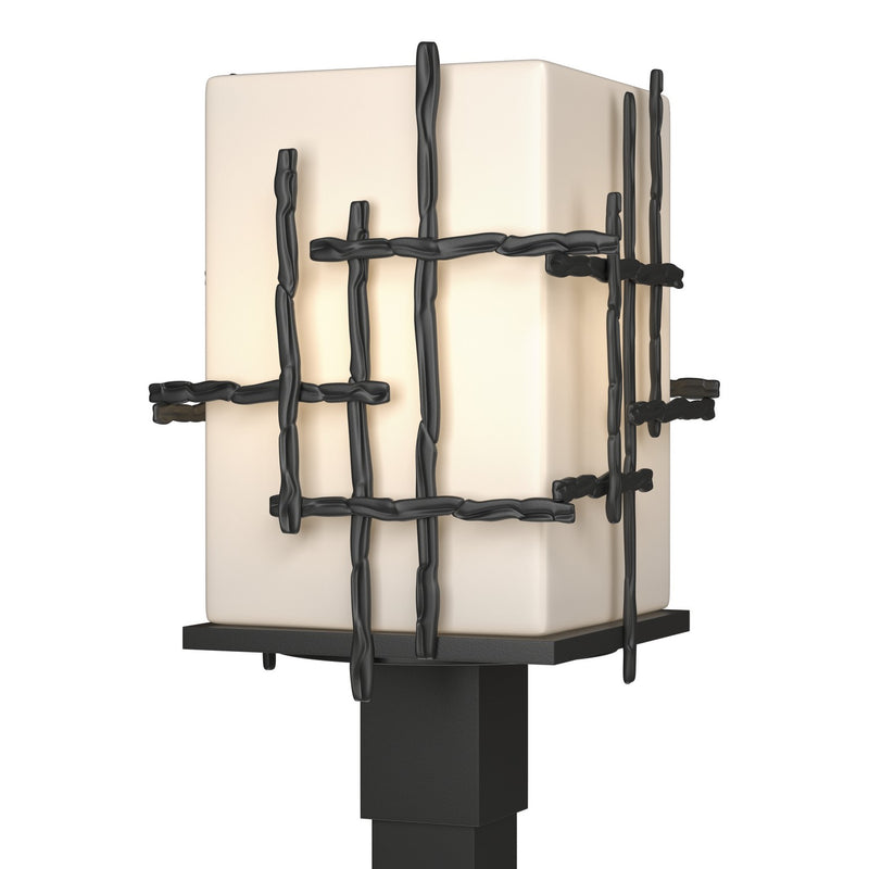 Hubbardton Forge 342023-SKT-80-GG0084 One Light Outdoor Post Mount, Coastal Black