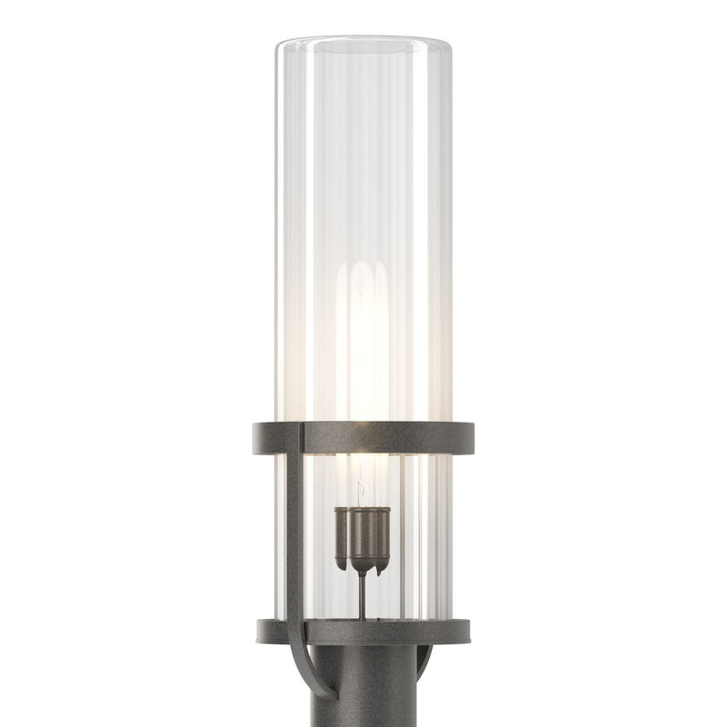 Hubbardton Forge 342025-SKT-20-ZM0745 One Light Outdoor Post Mount, Coastal Natural Iron