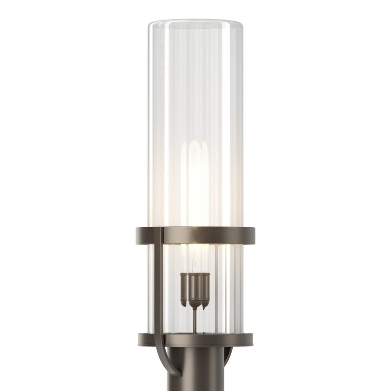 Hubbardton Forge 342025-SKT-77-ZM0745 One Light Outdoor Post Mount, Coastal Dark Smoke