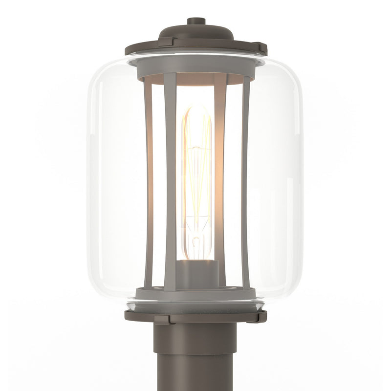 Hubbardton Forge 342553-SKT-77-ZM0724 One Light Outdoor Post Mount, Coastal Dark Smoke