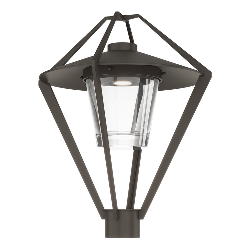 Hubbardton Forge 342651-SKT-77-ZM0727 One Light Outdoor Post Mount, Coastal Dark Smoke
