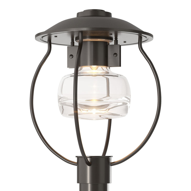 Hubbardton Forge 344810-SKT-14-ZM0447 One Light Outdoor Post Mount, Coastal Oil Rubbed Bronze