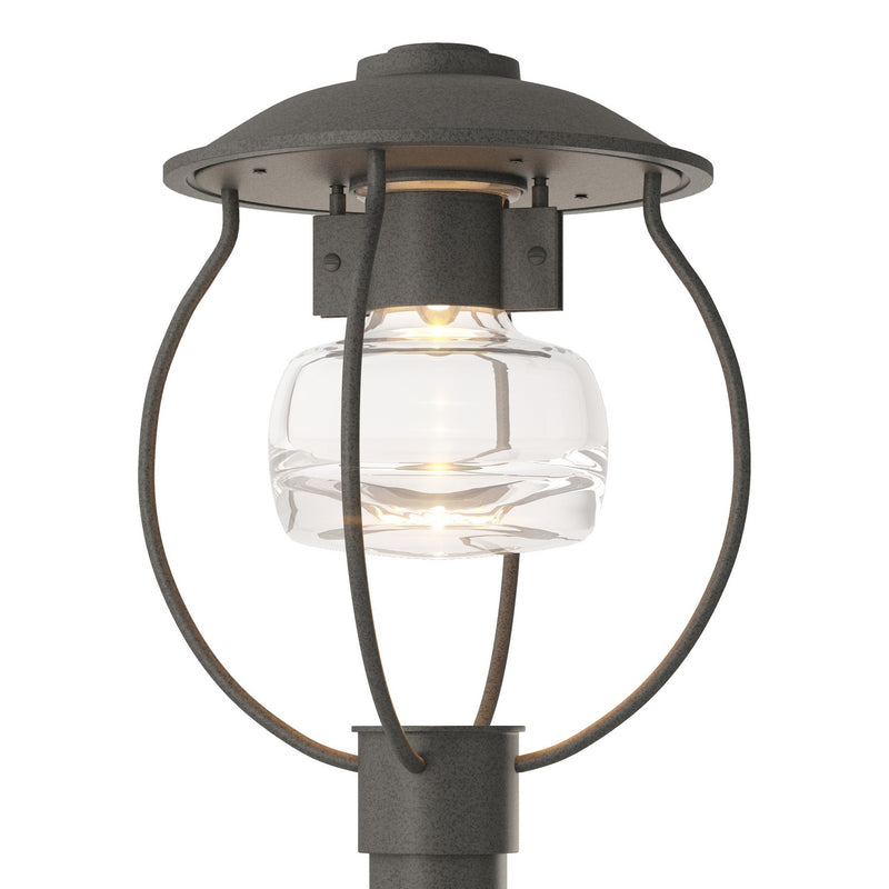 Hubbardton Forge 344810-SKT-20-ZM0447 One Light Outdoor Post Mount, Coastal Natural Iron