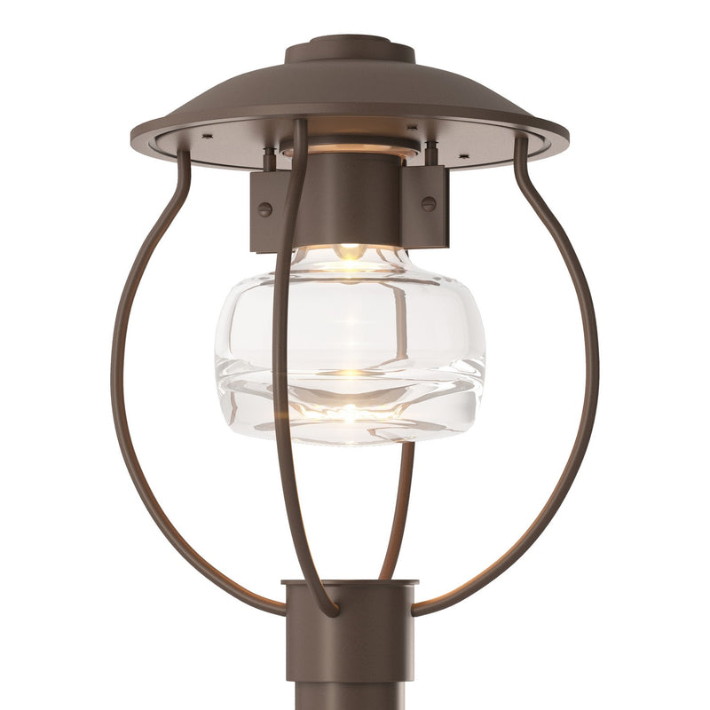 Hubbardton Forge 344810-SKT-75-ZM0447 One Light Outdoor Post Mount, Coastal Bronze