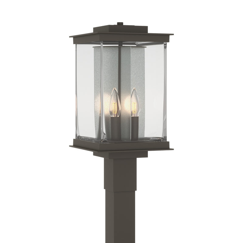 Hubbardton Forge 344840-SKT-77-81-ZM0703 Four Light Outdoor Post Mount, Coastal Dark Smoke