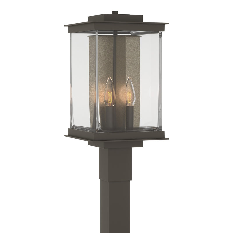 Hubbardton Forge 344840-SKT-77-83-ZM0703 Four Light Outdoor Post Mount, Coastal Dark Smoke