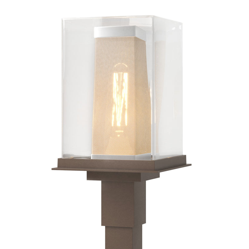 Hubbardton Forge 344850-SKT-75-72-ZM0084 One Light Outdoor Post Mount, Coastal Bronze
