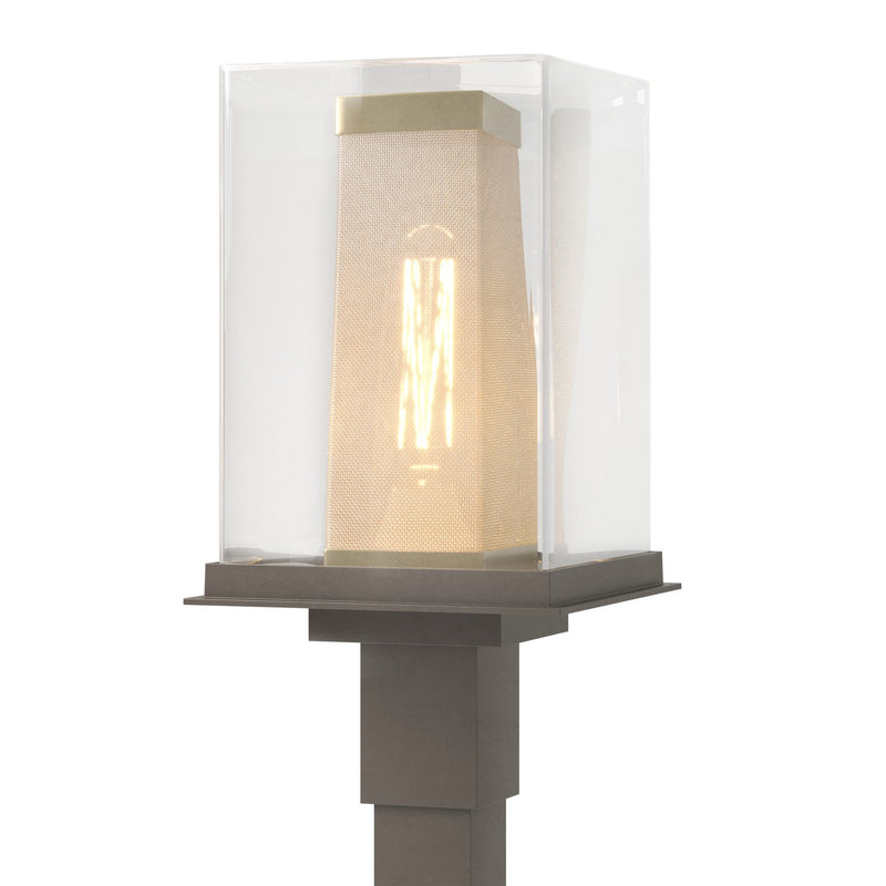 Hubbardton Forge 344850-SKT-77-70-ZM0084 One Light Outdoor Post Mount, Coastal Dark Smoke