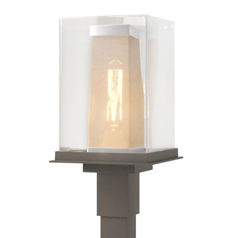 Hubbardton Forge 344850-SKT-77-72-ZM0084 One Light Outdoor Post Mount, Coastal Dark Smoke