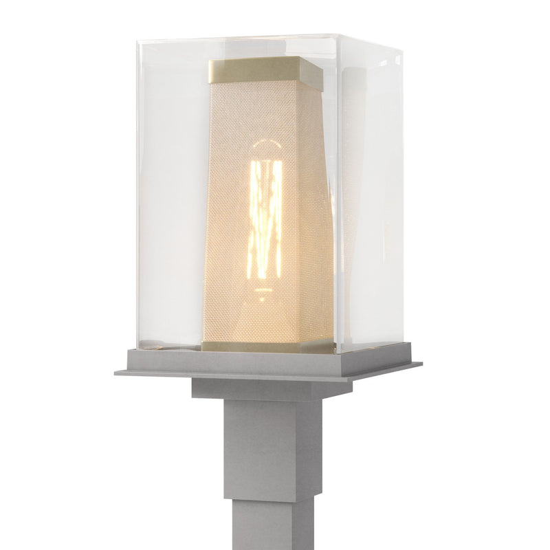 Hubbardton Forge 344850-SKT-78-70-ZM0084 One Light Outdoor Post Mount, Coastal Burnished Steel