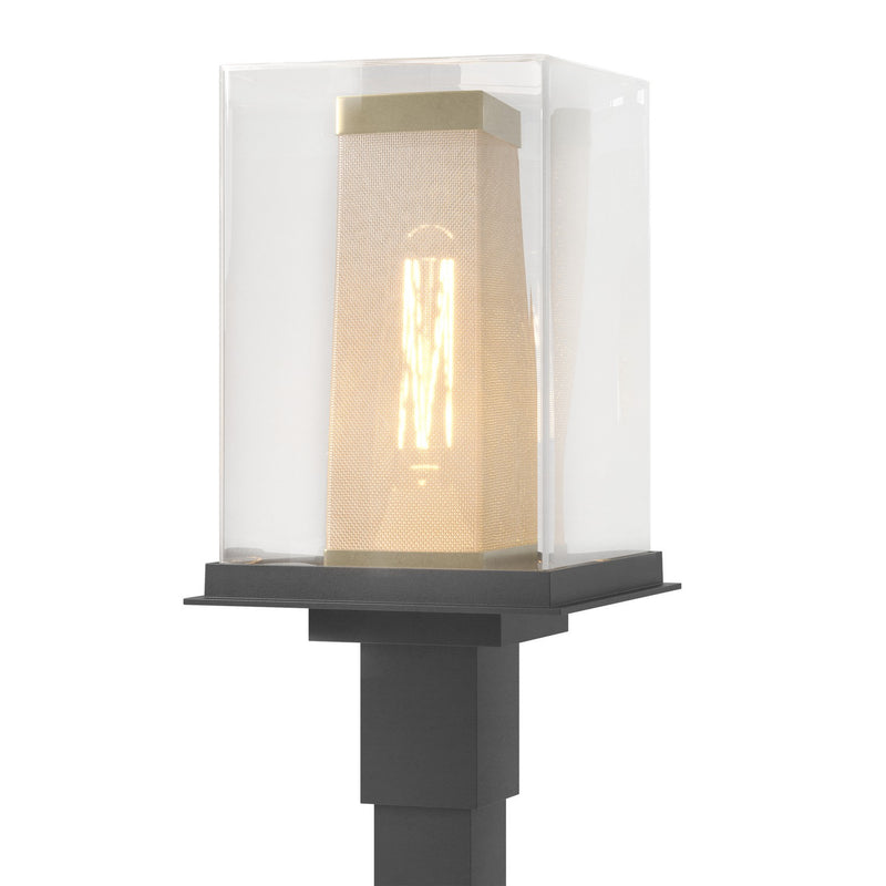 Hubbardton Forge 344850-SKT-80-70-ZM0084 One Light Outdoor Post Mount, Coastal Black