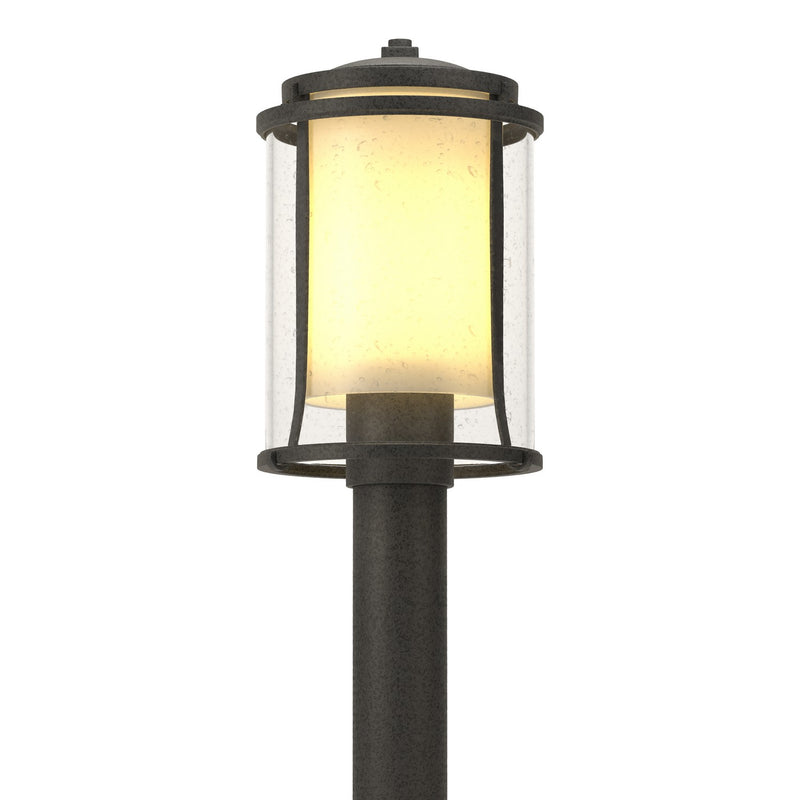 Hubbardton Forge 345610-SKT-20-ZS0283 One Light Outdoor Post Mount, Coastal Natural Iron
