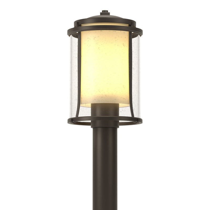 Hubbardton Forge 345610-SKT-77-ZS0283 One Light Outdoor Post Mount, Coastal Dark Smoke