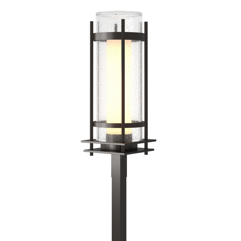 Hubbardton Forge 345897-SKT-14-ZS0684 One Light Outdoor Post Mount, Coastal Oil Rubbed Bronze