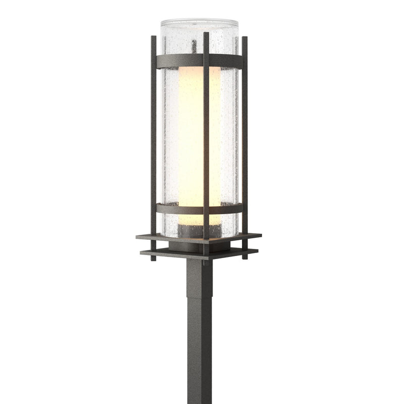 Hubbardton Forge 345897-SKT-20-ZS0684 One Light Outdoor Post Mount, Coastal Natural Iron