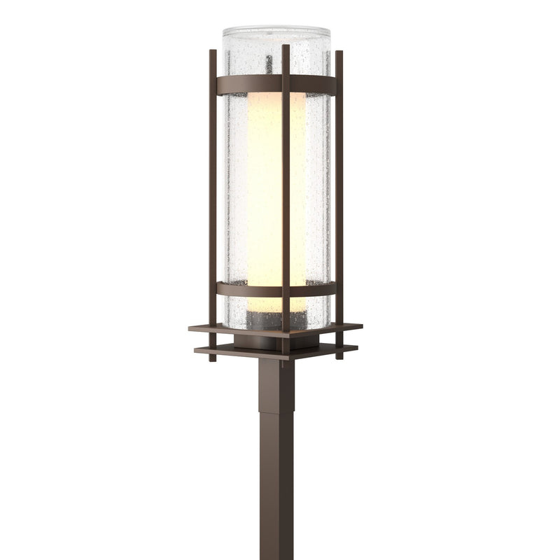 Hubbardton Forge 345897-SKT-75-ZS0684 One Light Outdoor Post Mount, Coastal Bronze